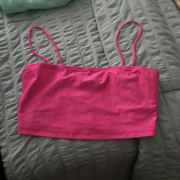 Neon pink cropped cami - Picture 2 of 2
